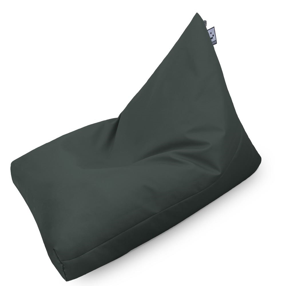 Puff Pirámide Polipiel Indoor Gris ()