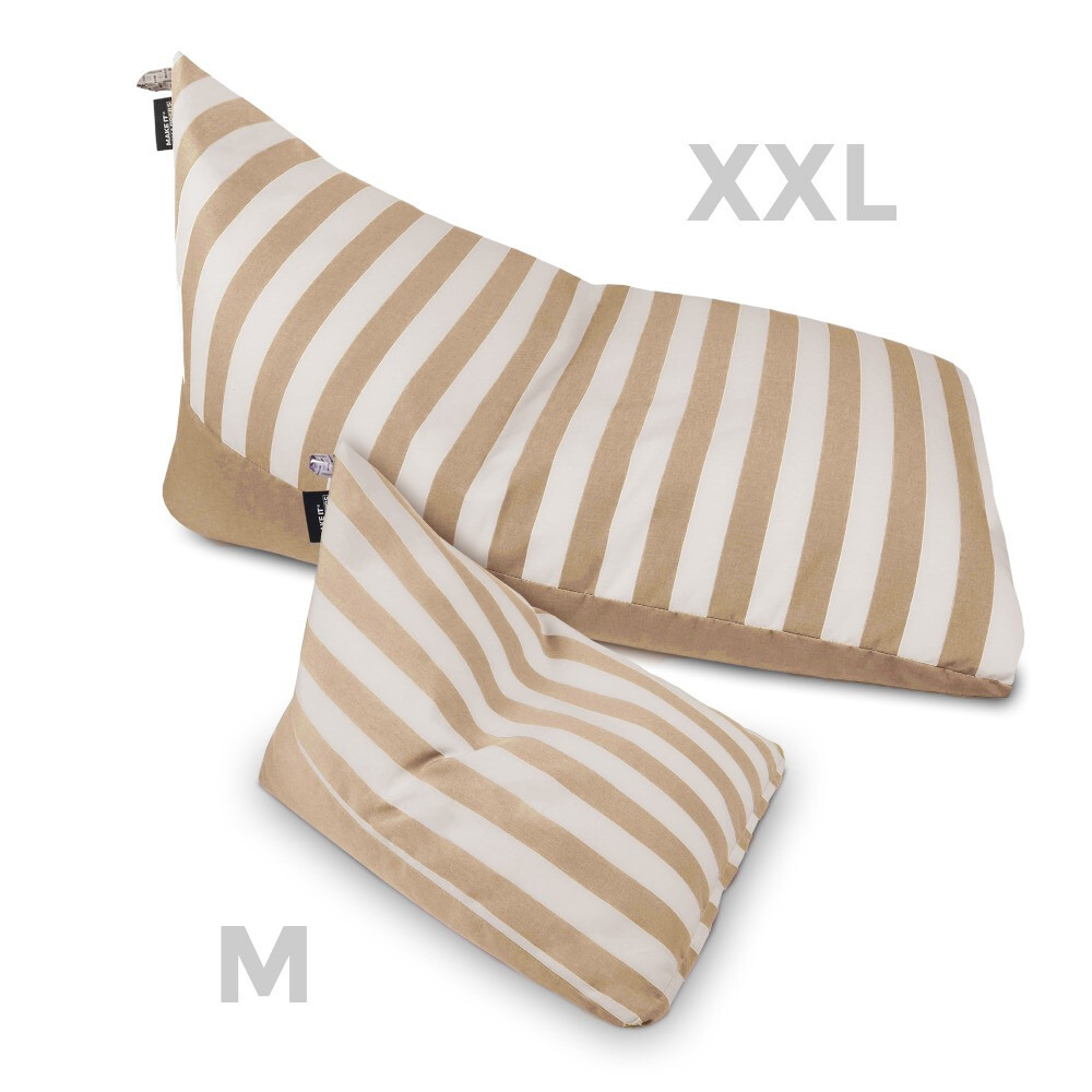 Pouf Piramide Toldotex Beige impermeabile per uso interno o esterno (3)