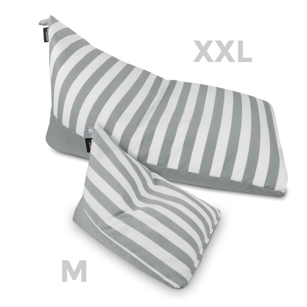 Pouf Piramide Toldotex Grigio impermeabile per uso interno o esterno (3)