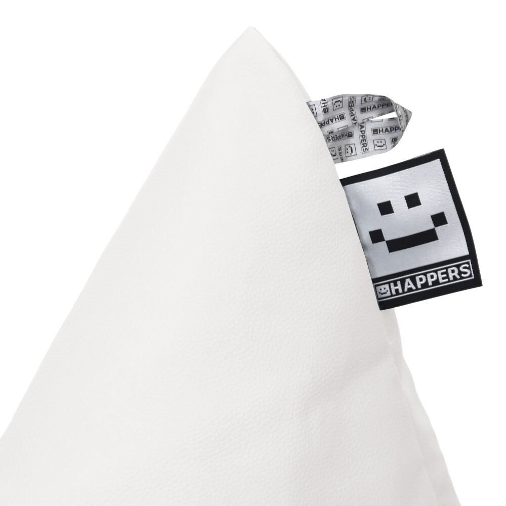 Puff Pirámide Polipiel Blanco (7)