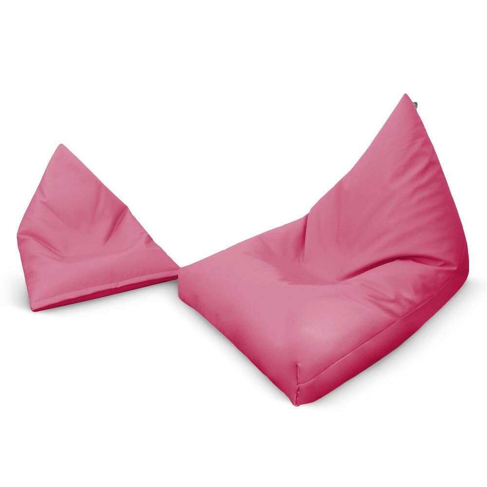 Puff Pirámide Polipiel  Fucsia (5)