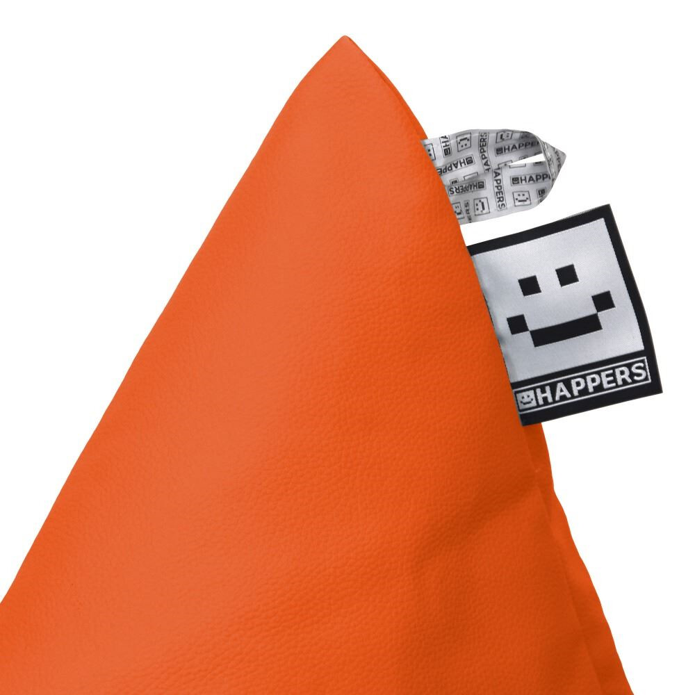 Puff Pirámide Polipiel Naranja (7)