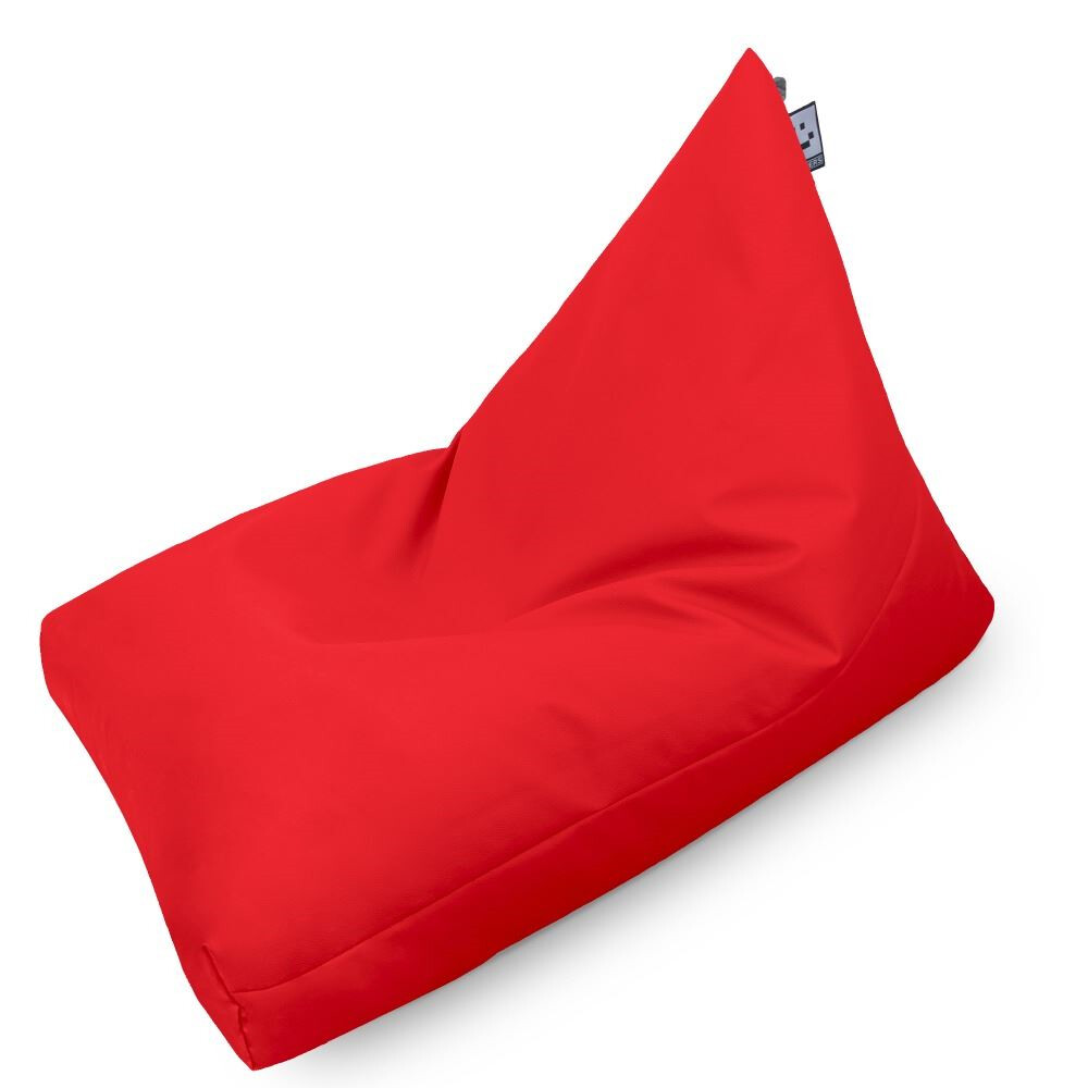 Puff Pirámide Polipiel Rojo (1)