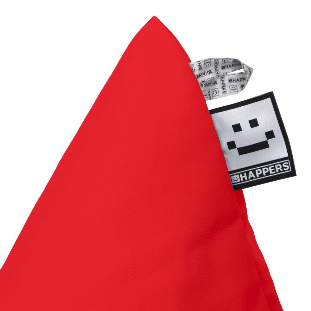 Puff Pirámide Polipiel Rojo (7)