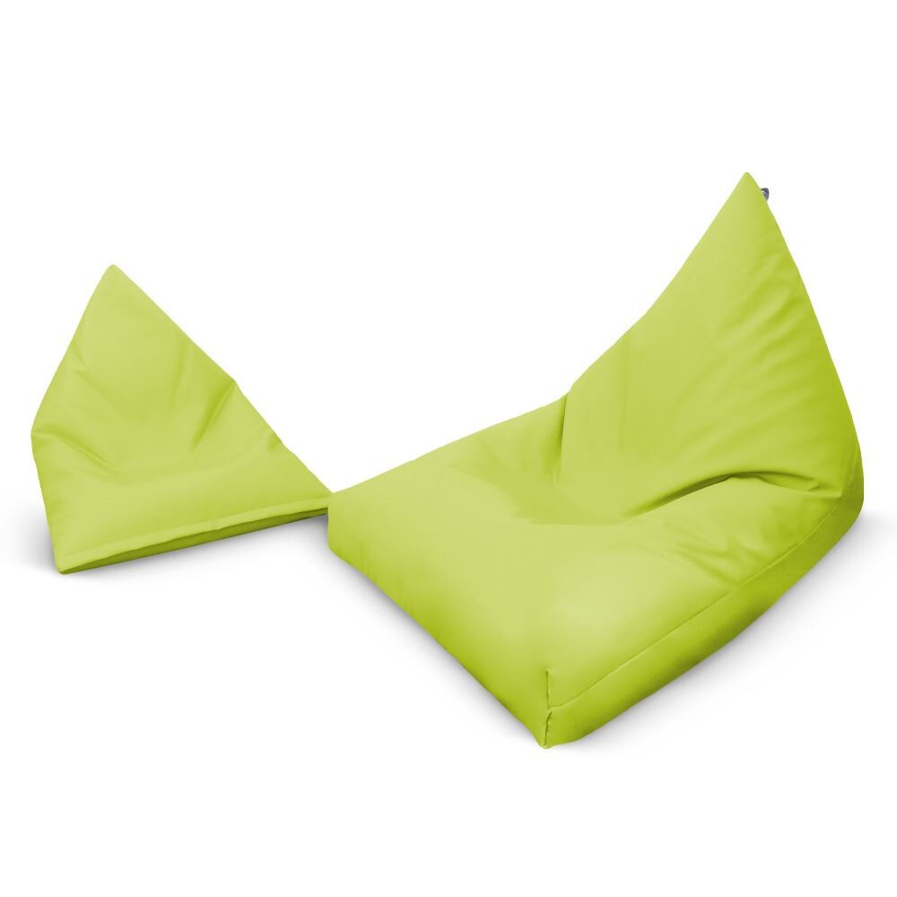 Puff Pirámide Polipiel Verde (5)