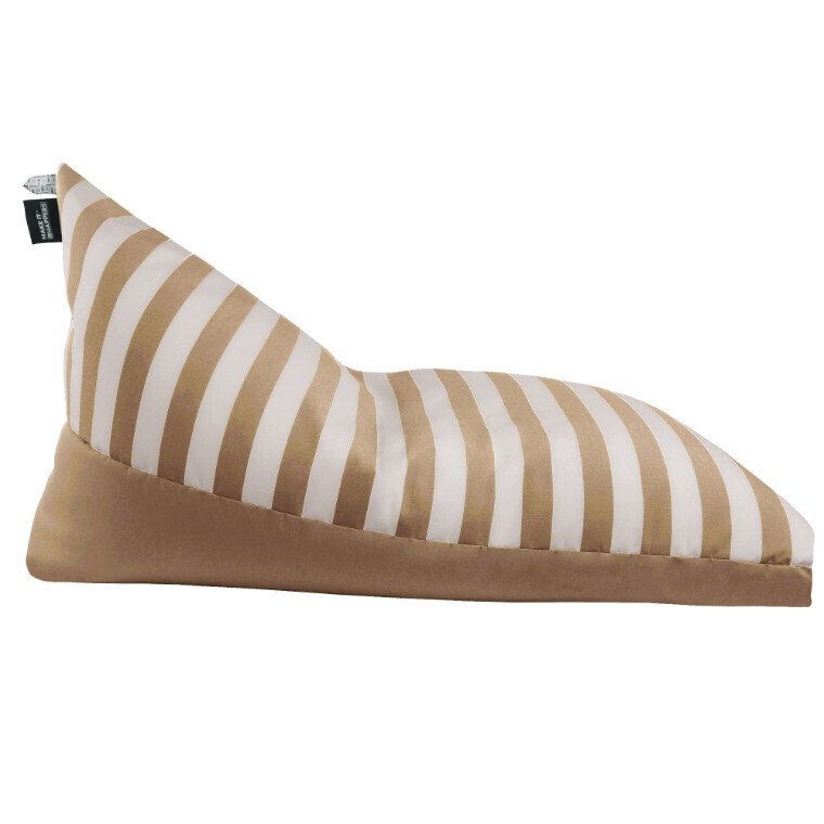 Pouf Piramide Toldotex Beige impermeabile per uso interno o esterno (1)