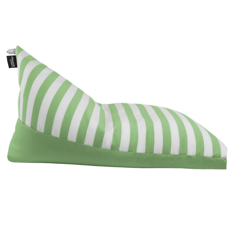 Pouf Piramide Toldotex Verde impermeabile per uso interno o esterno (1)
