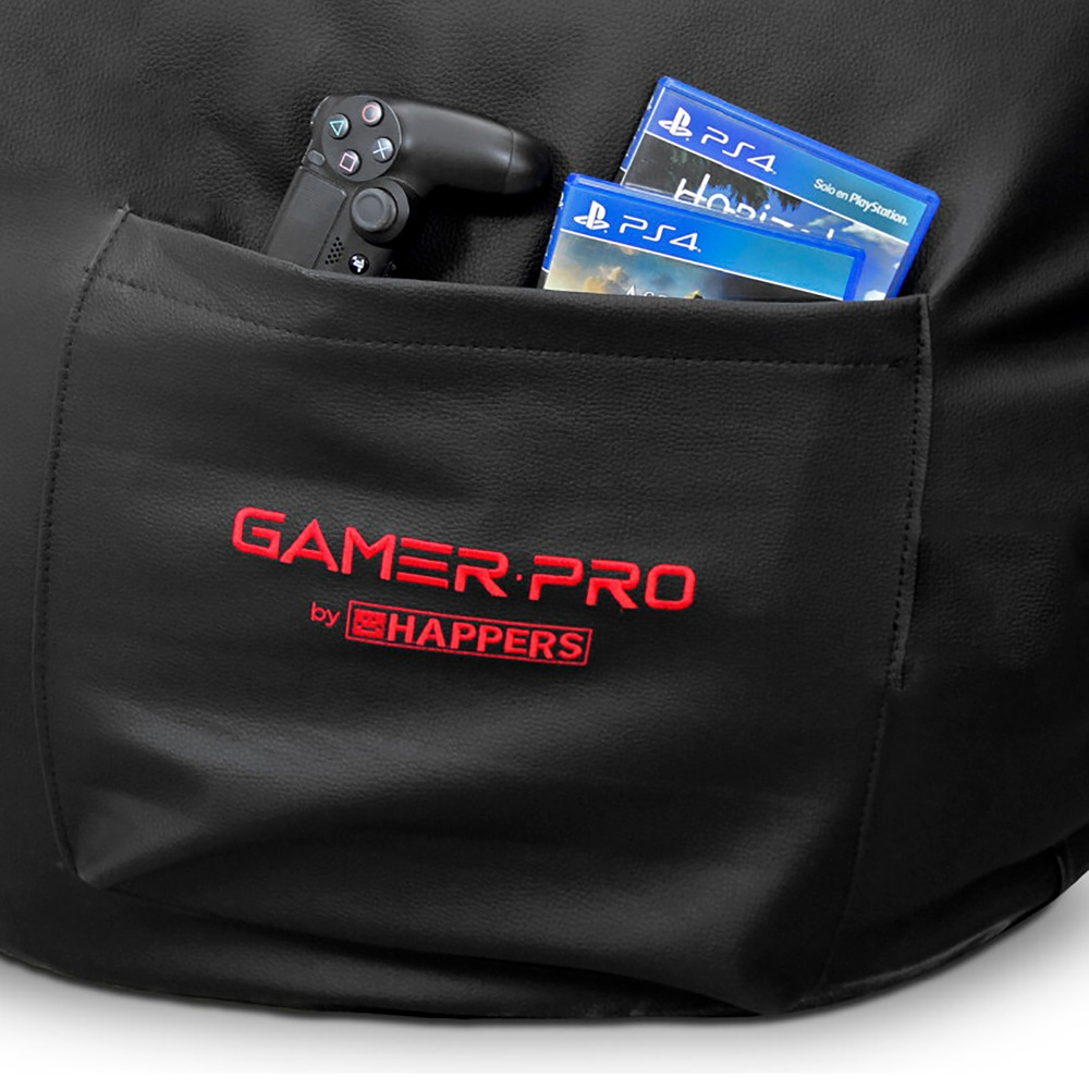 Pouf Rotondo Gamer Rosso (1)