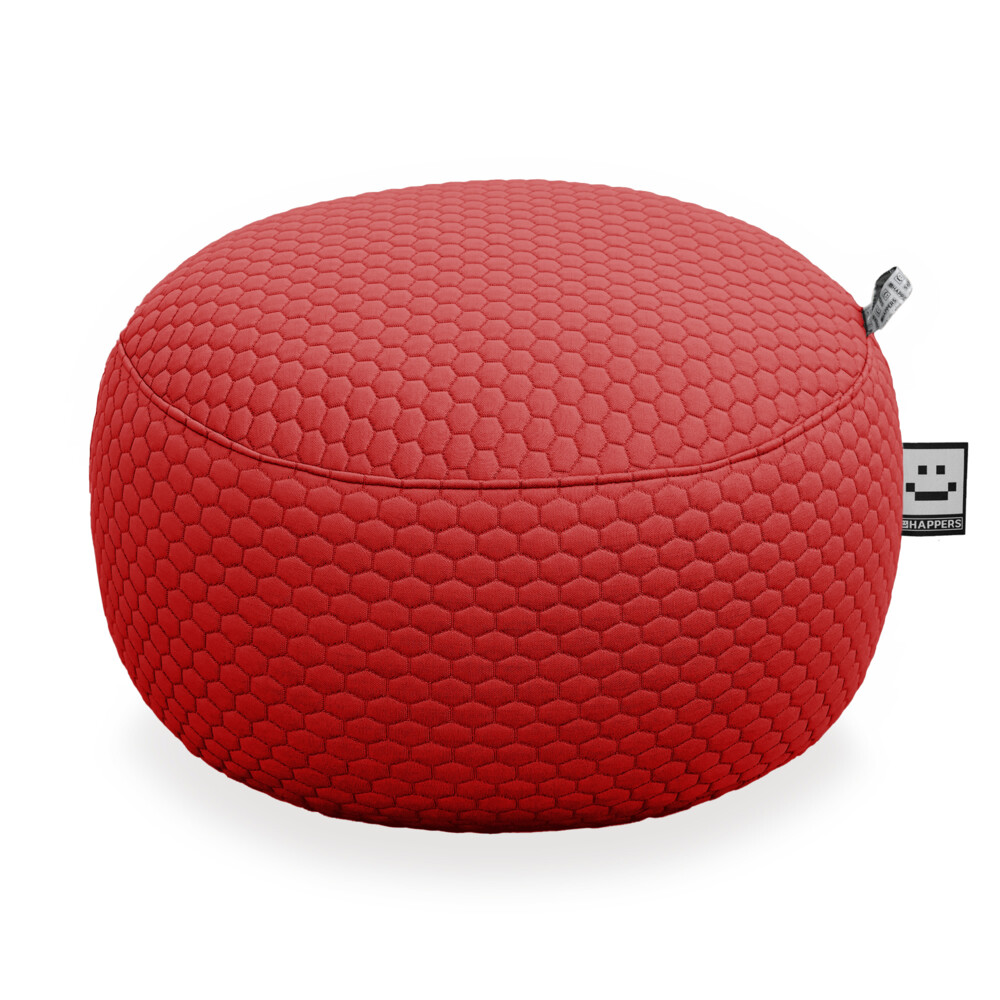 Puff Redondo Morgan Rojo ()
