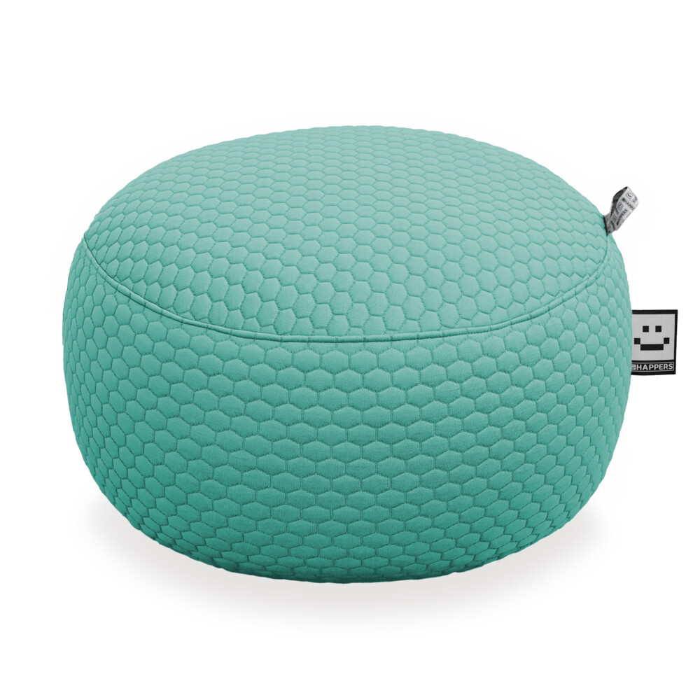 Puff Redondo Morgan Turquesa ()