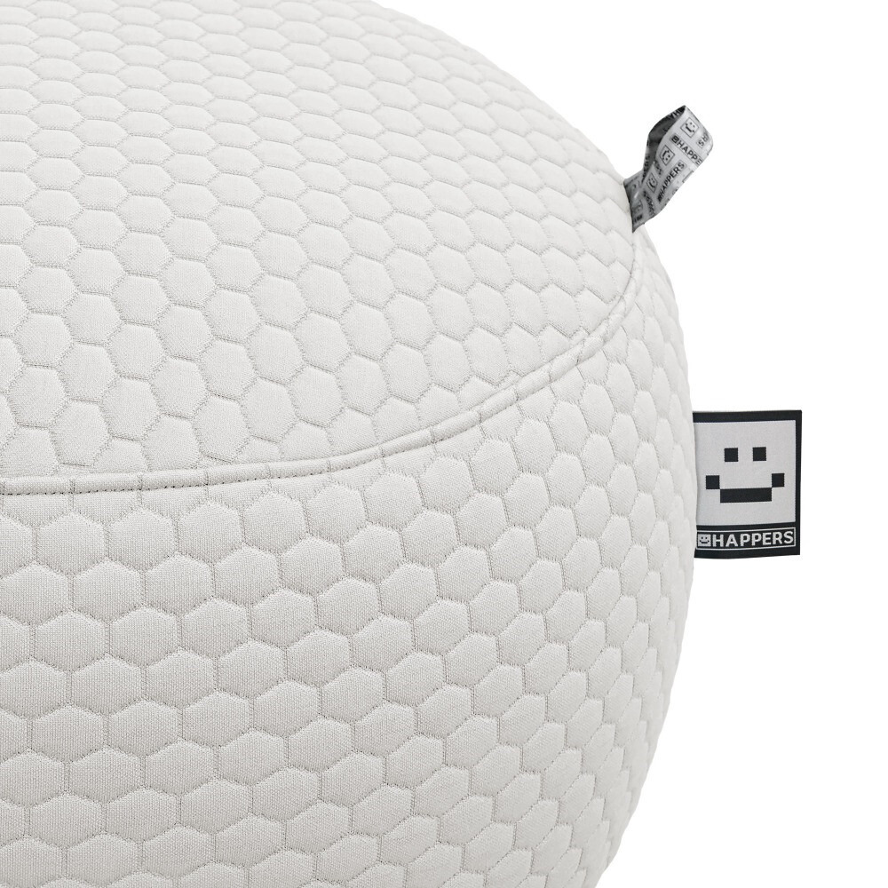 Pouf Rotondo Nita Bianco (5)
