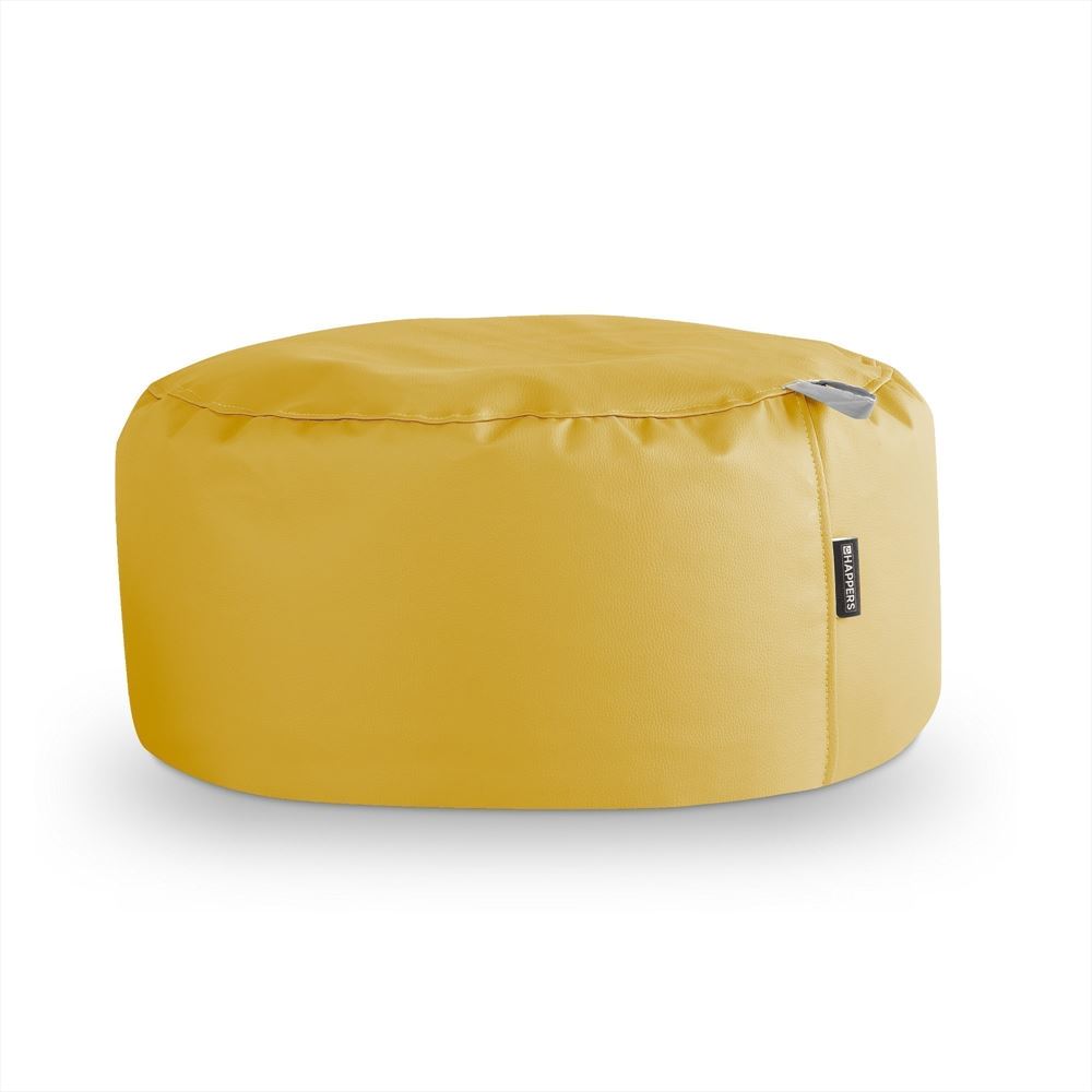 Puff Redondo Polipiel Indoor Mostaza ()