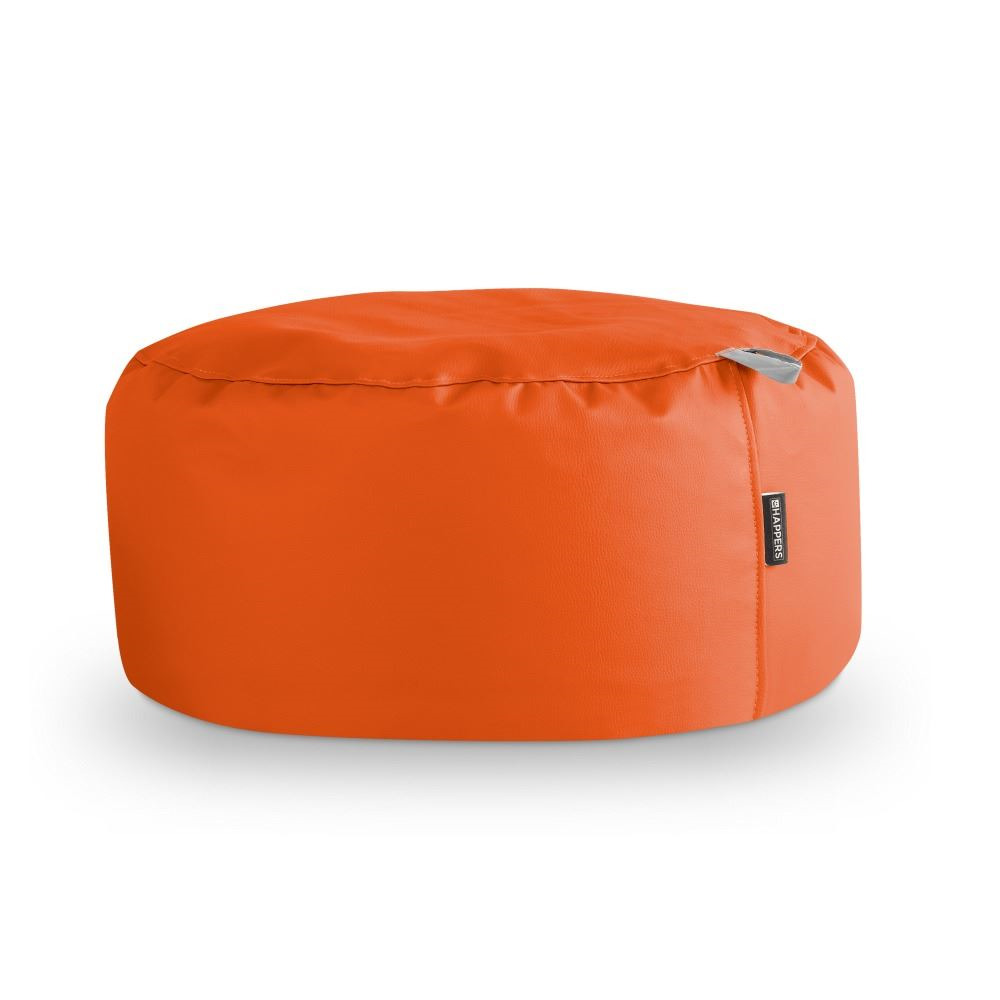 Puff Redondo Polipiel Indoor Naranja ()