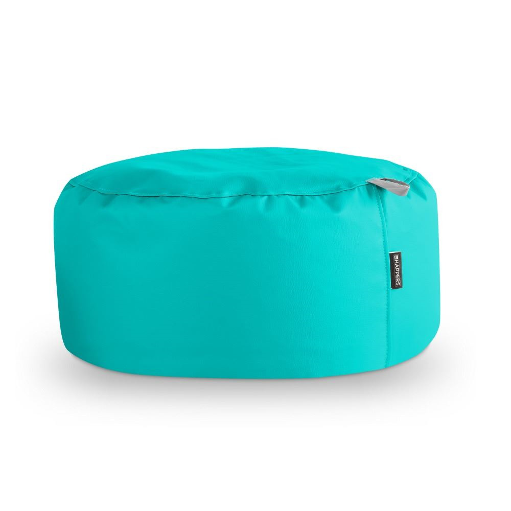Puff Redondo Polipiel Indoor Turquesa ()