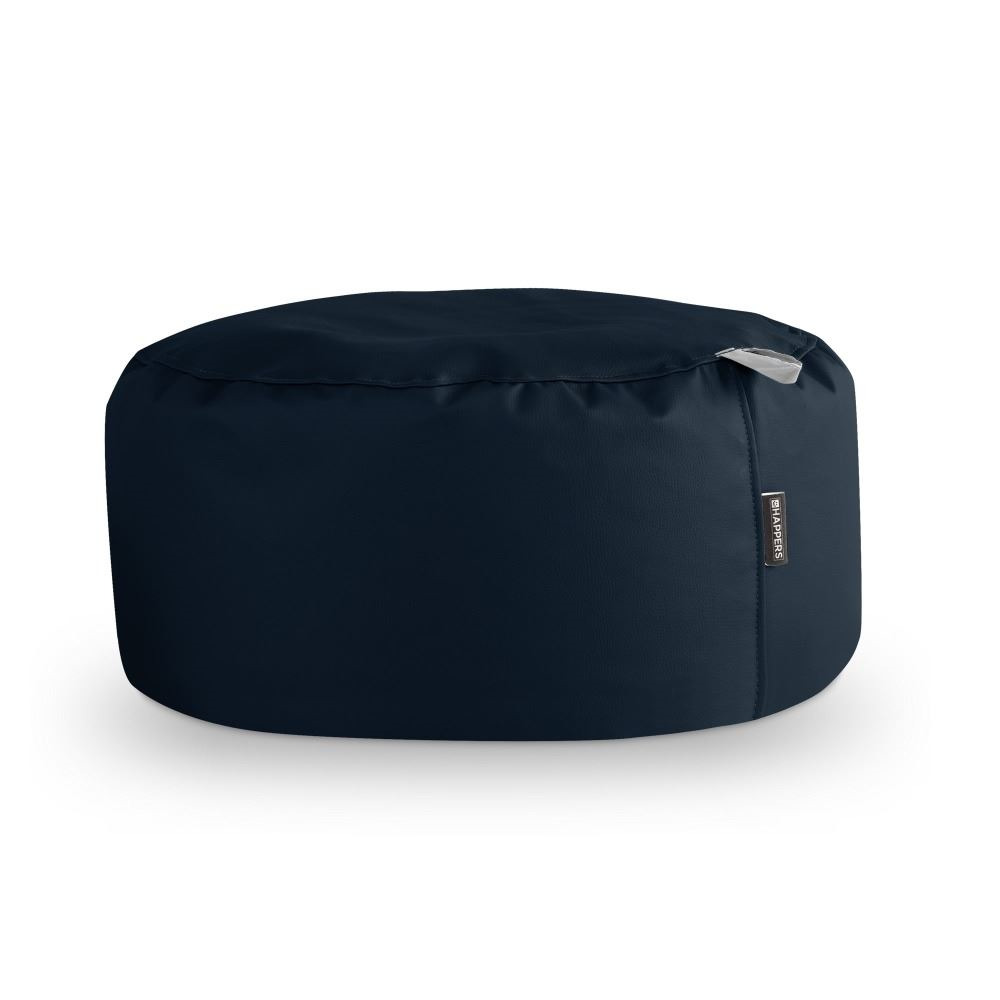 Puff Redondo Polipiel Outdoor Azul Oscuro Happers ()