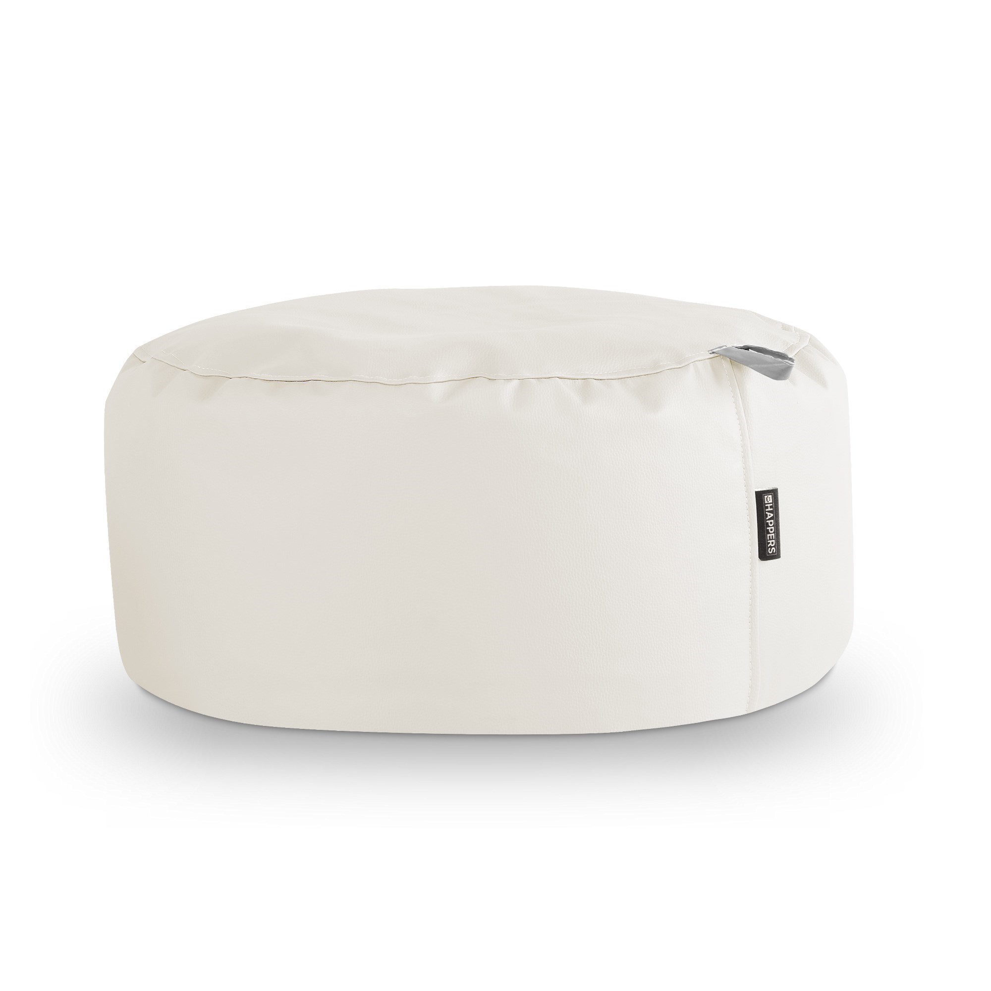 Puff Redondo Polipiel Outdoor Blanco Happers ()