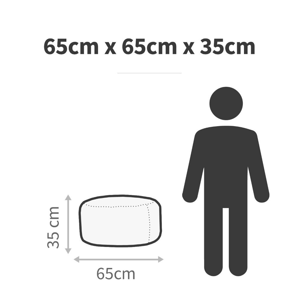 Puff Redondo Polipiel Outdoor Blanco Happers (4)