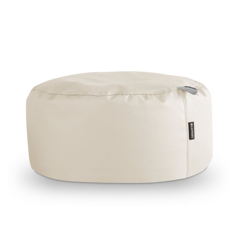 Puff Redondo Polipiel Outdoor Crudo Happers ()