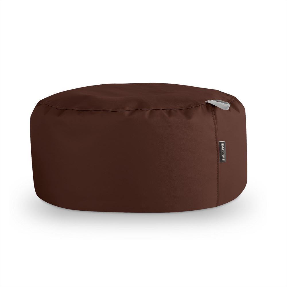 Puff Redondo Polipiel Outdoor Marrón Happers ()