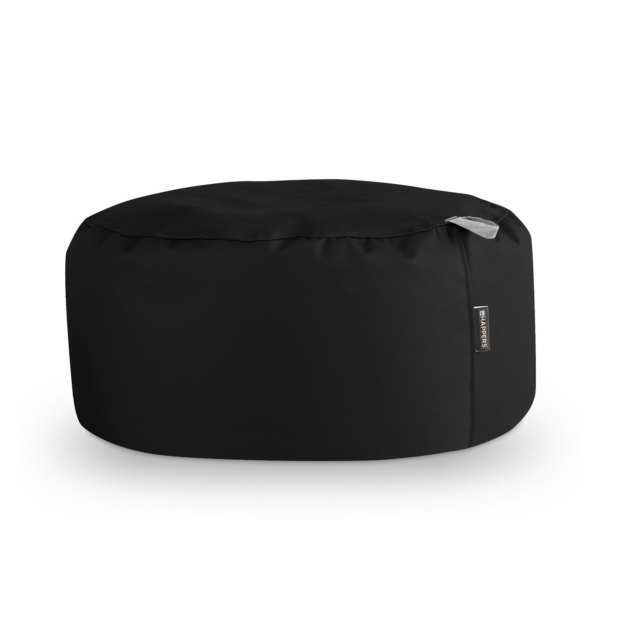 Puff Redondo Polipiel Outdoor Negro Happers ()
