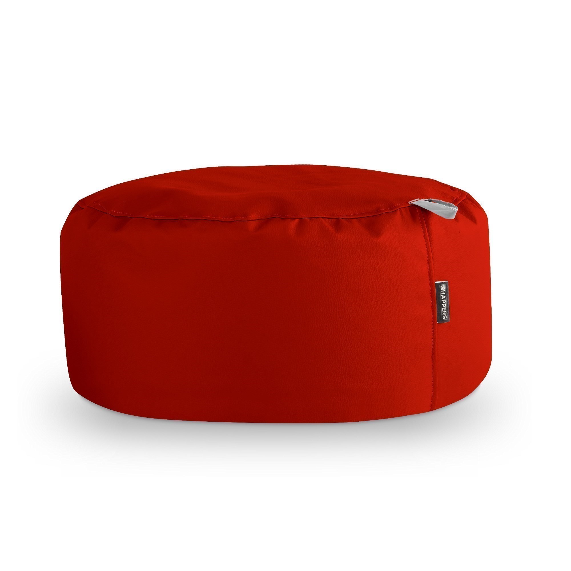 Puff Redondo Polipiel Outdoor Rojo Happers | Happers.es