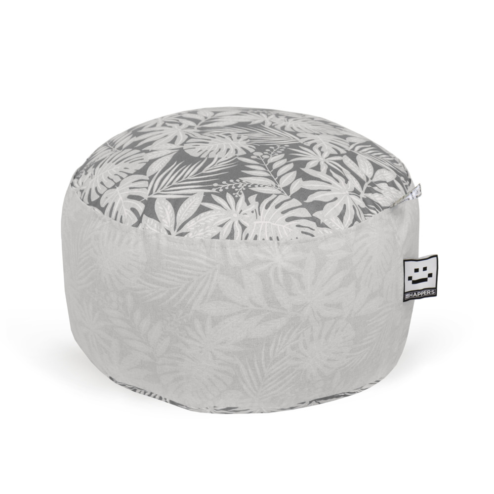 Puff Redondo Print Gris ()
