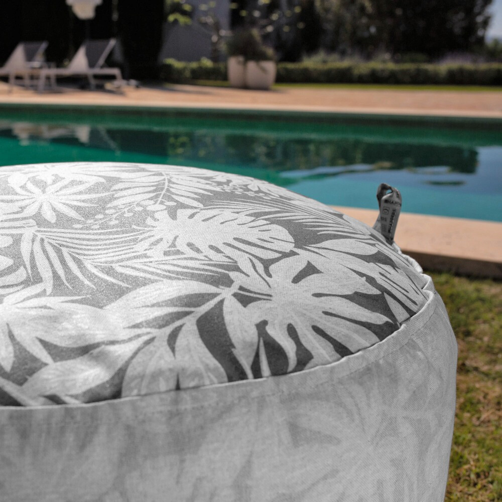 Puff Redondo Print Gris (1)