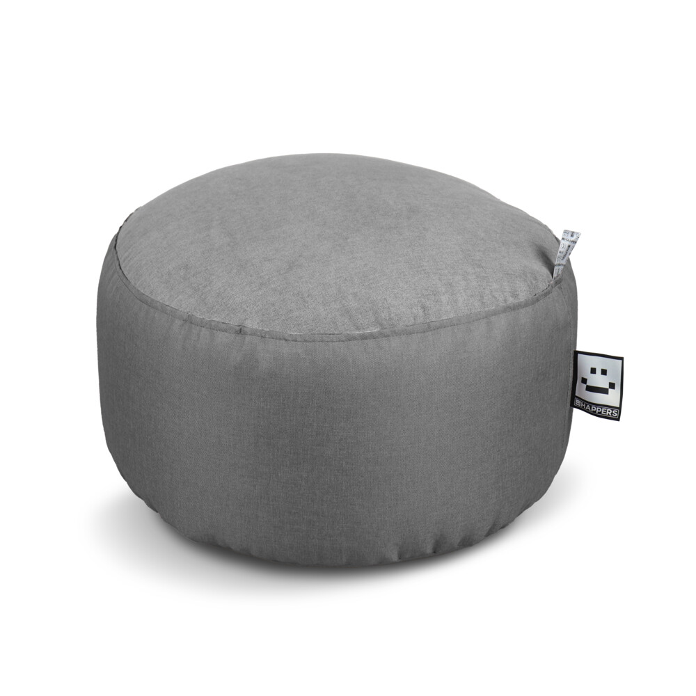 Puff Redondo Tex Gris ()