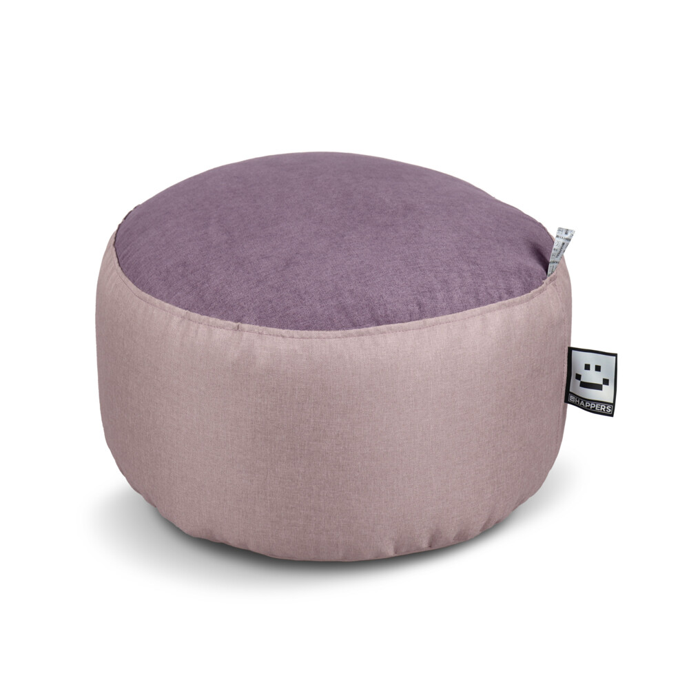Puff Redondo Tex Morado ()