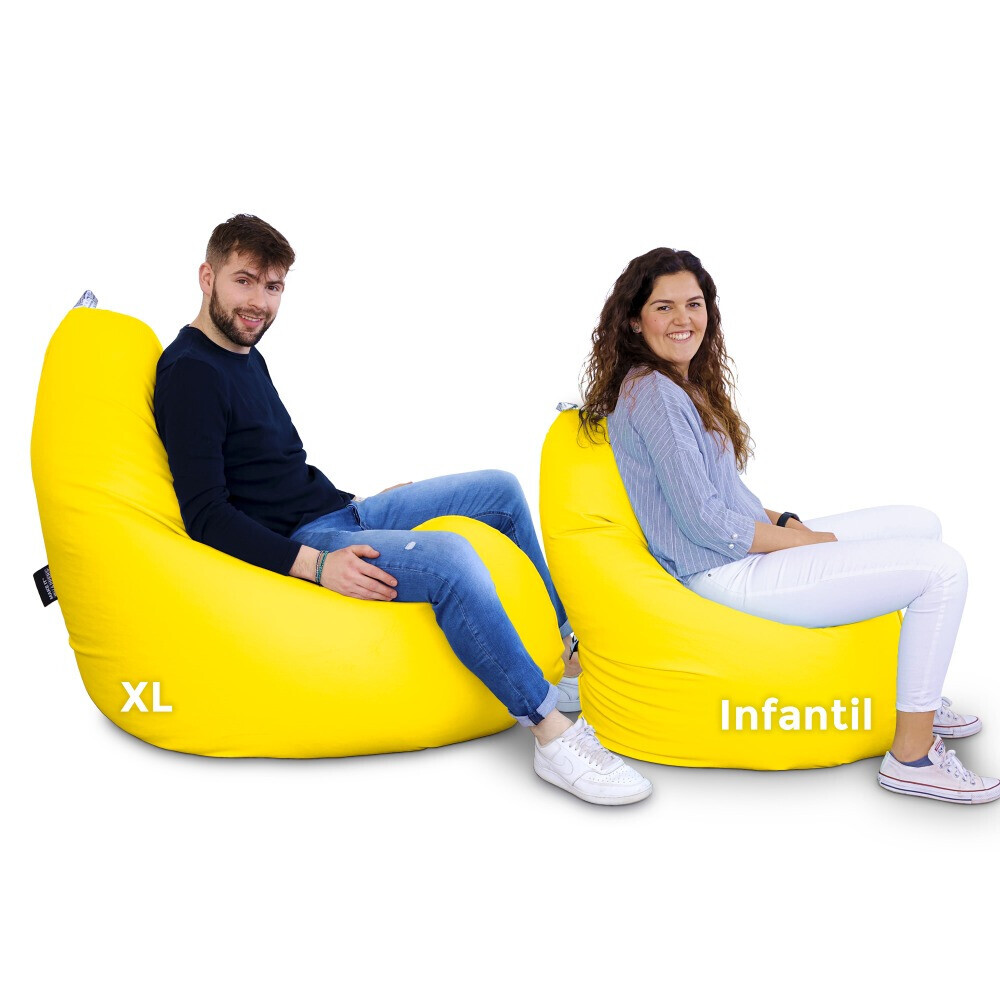 Poltrona Sacco Relax Giallo (2)