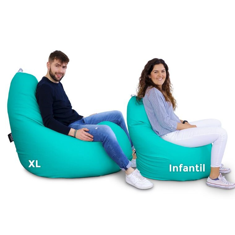 Poltrona Sacco Relax Turchese (1)