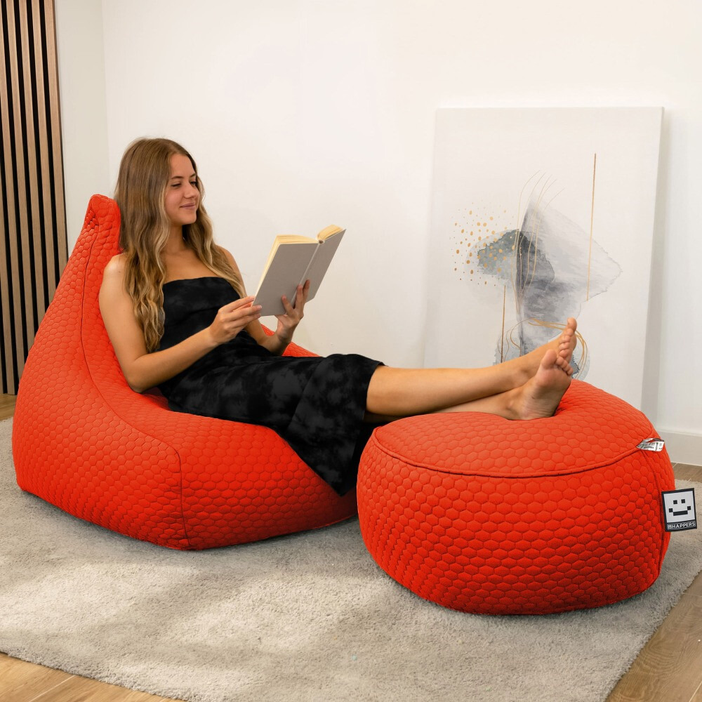 Pouf Salotto Morgan Arancione (1)