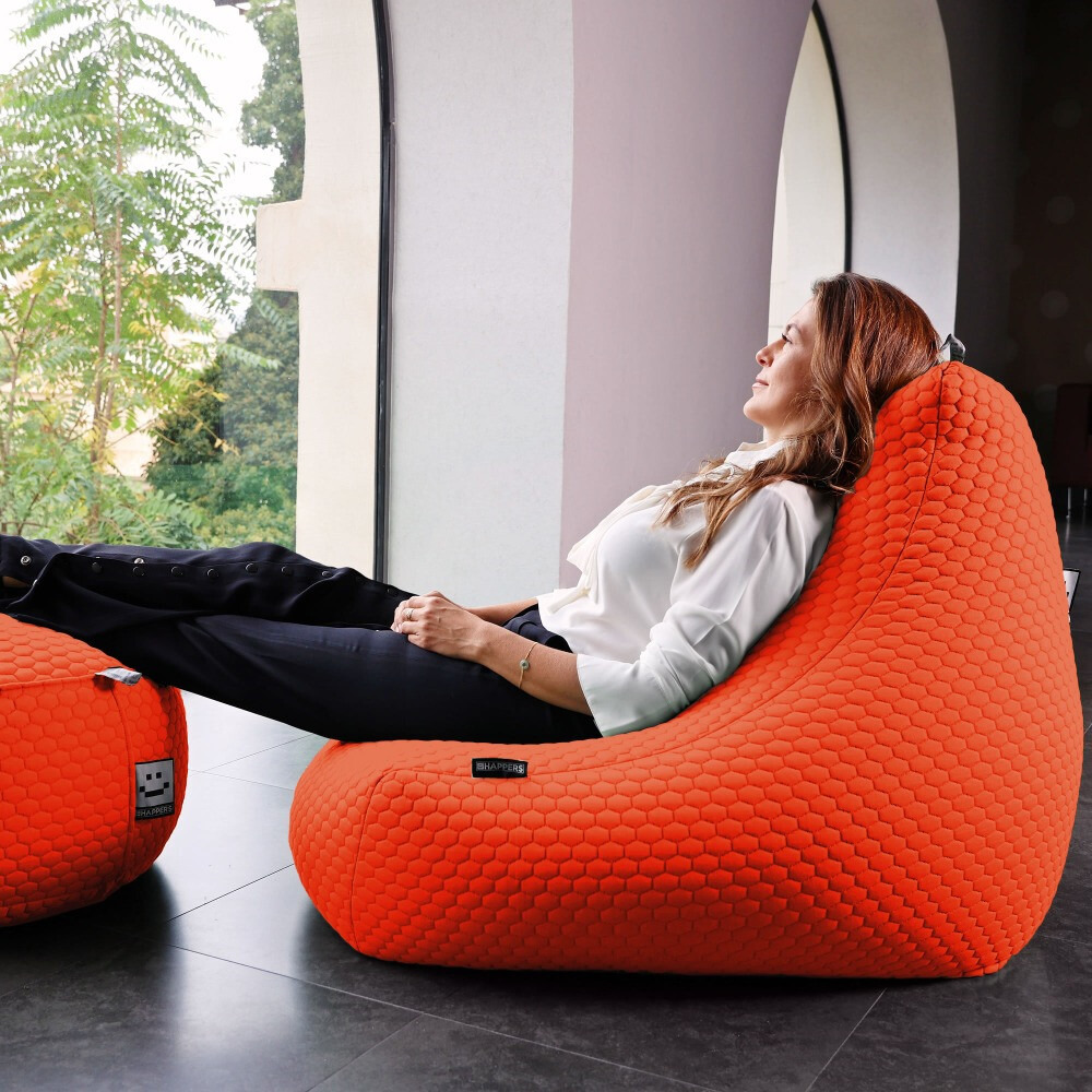 Pouf Salotto Morgan Arancione (2)