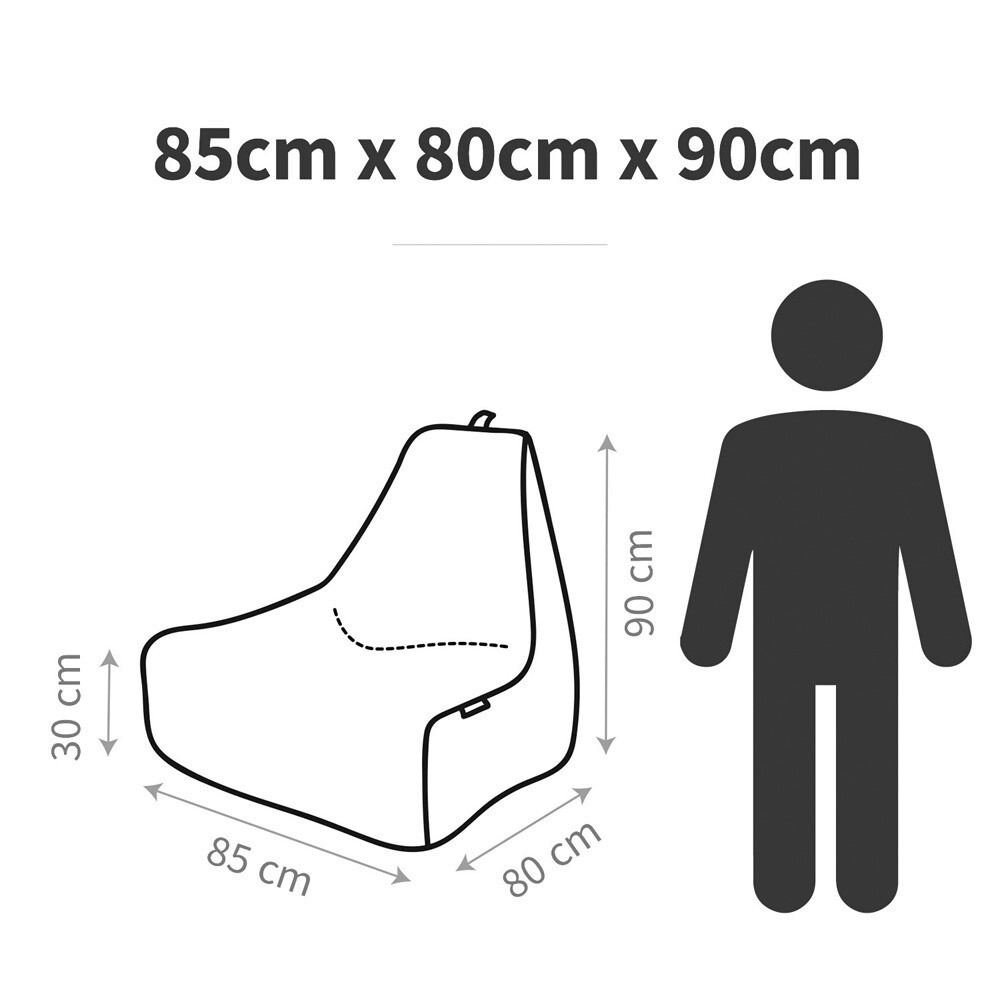 Pouf Salotto con Riempimento Incluso Pelo Blu (6)