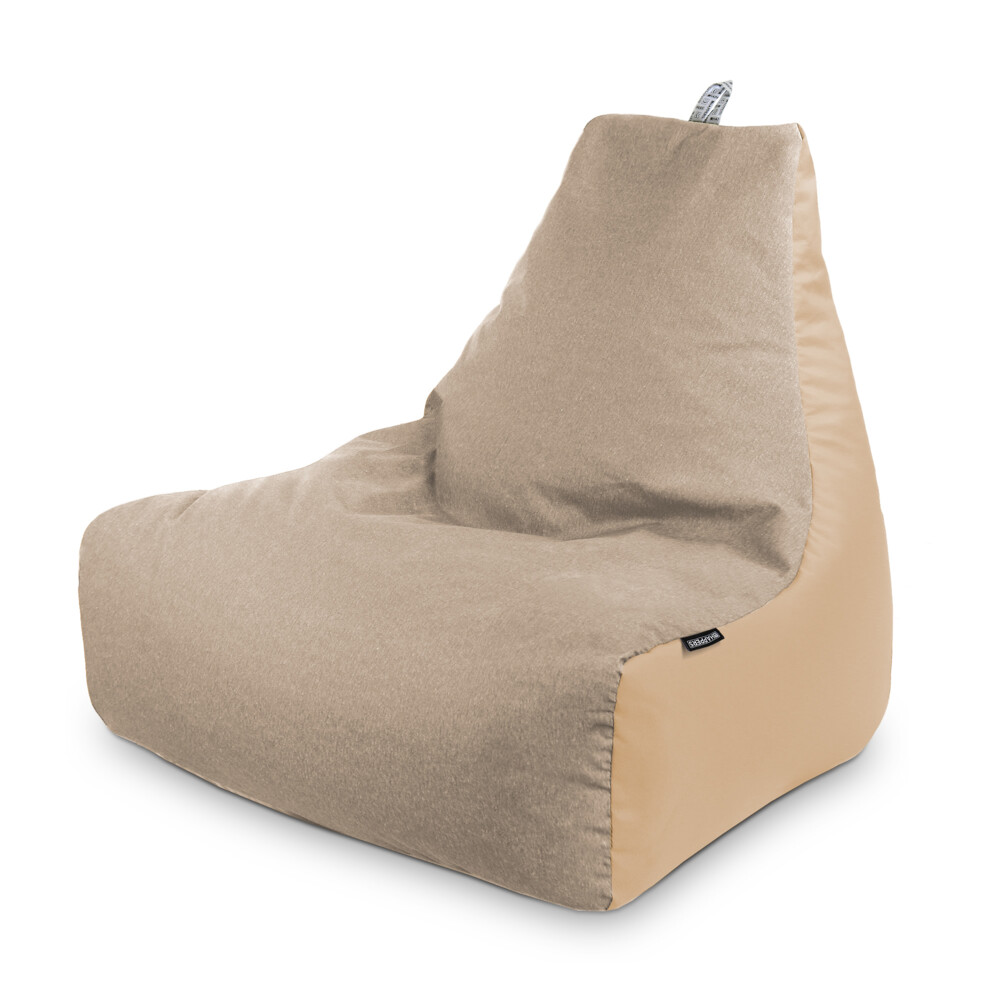 Pouf Salotto e Giardino con imbottitura Beige ()