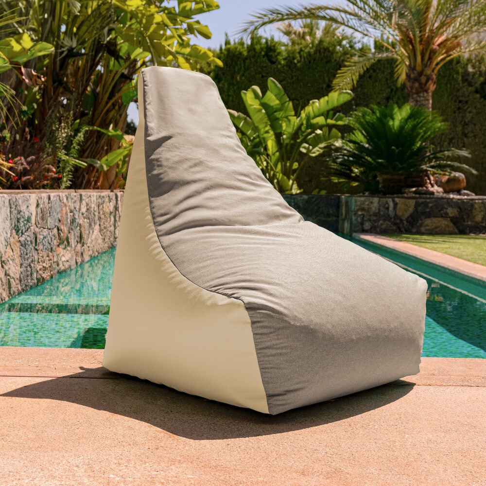 Pouf Salotto e Giardino con imbottitura Beige (2)