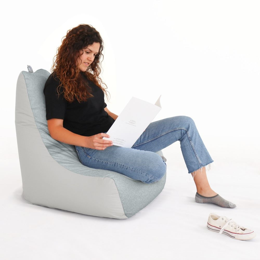 Pouf Salotto e Giardino con imbottitura Grigio Chiaro (10)