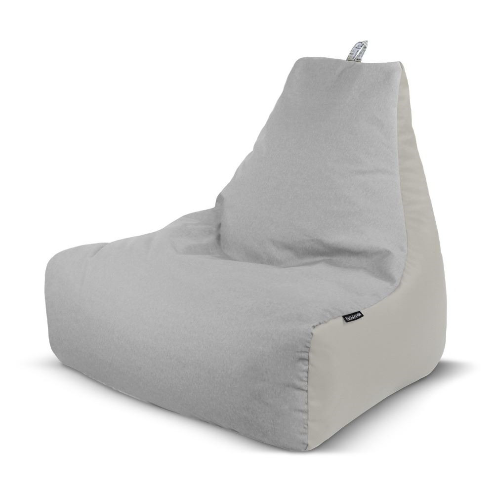 Pouf Salotto e Giardino con imbottitura Grigio Chiaro ()