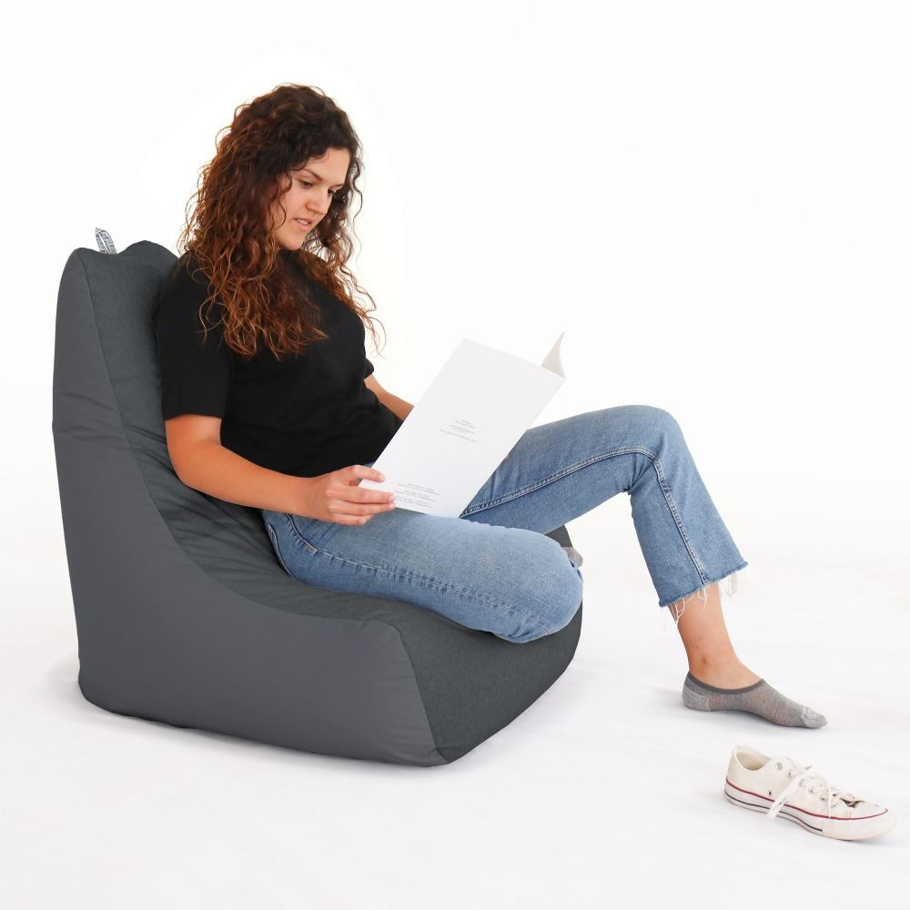 Pouf Salotto e Giardino con imbottitura Grigio (10)