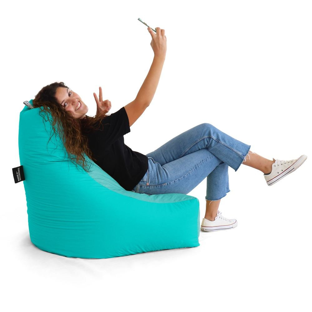 Pouf Salotto e Giardino con imbottitura Turchese (11)