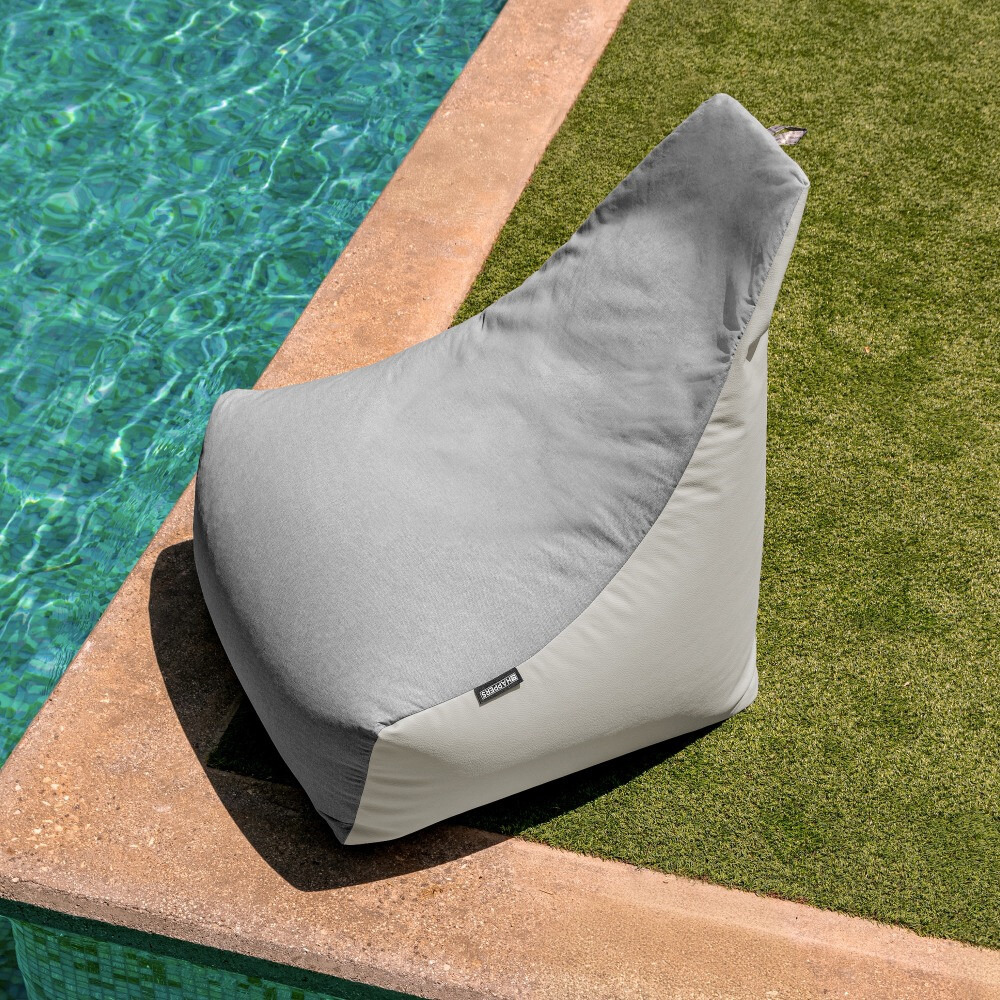 Pouf Salotto e Giardino con imbottitura Grigio Chiaro (6)