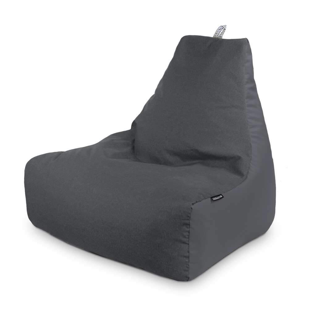 Pouf Salotto e Giardino con imbottitura Grigio ()