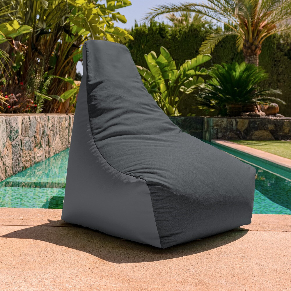 Pouf Salotto e Giardino con imbottitura Grigio (2)