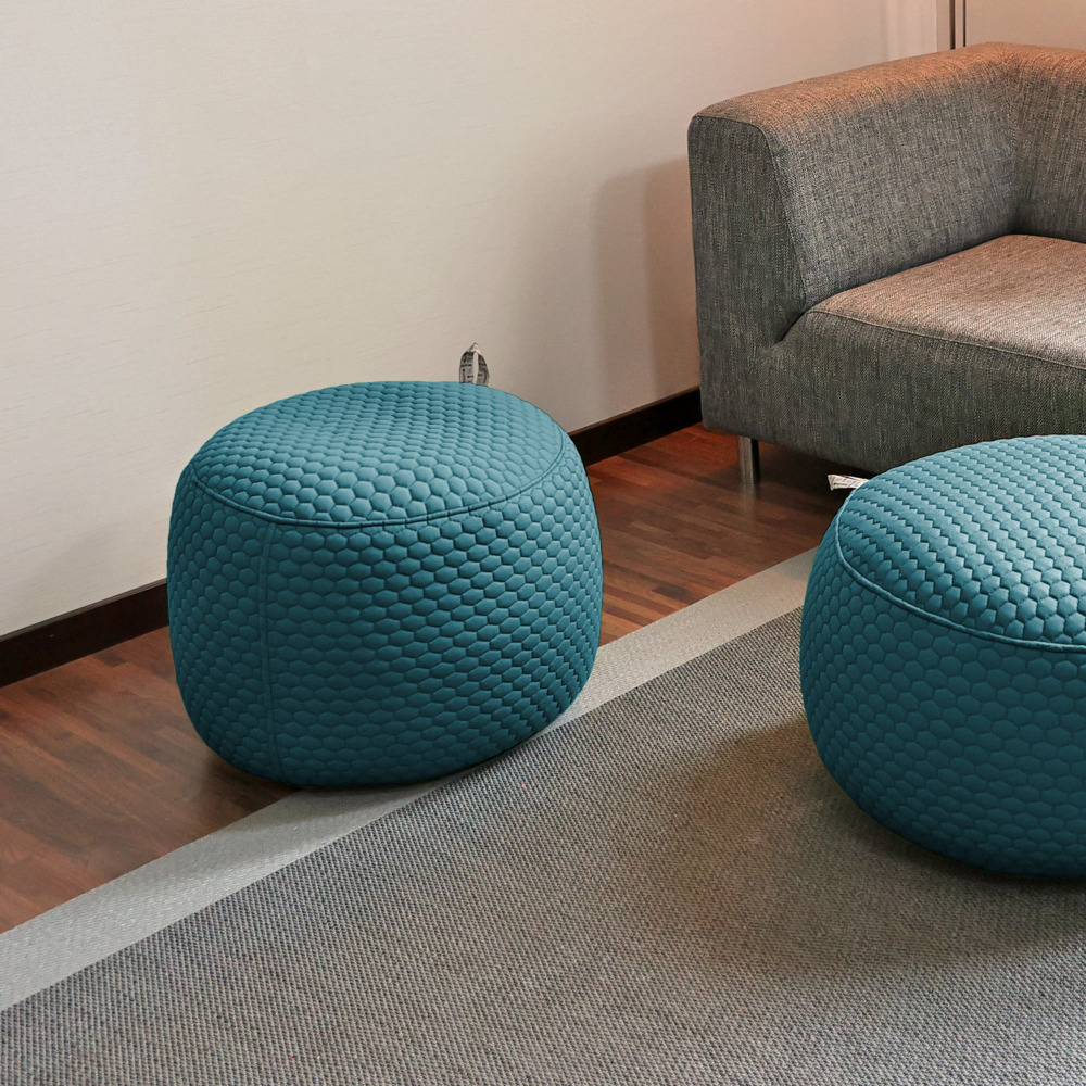 Puff Taburete Contract TRC Azul (2)