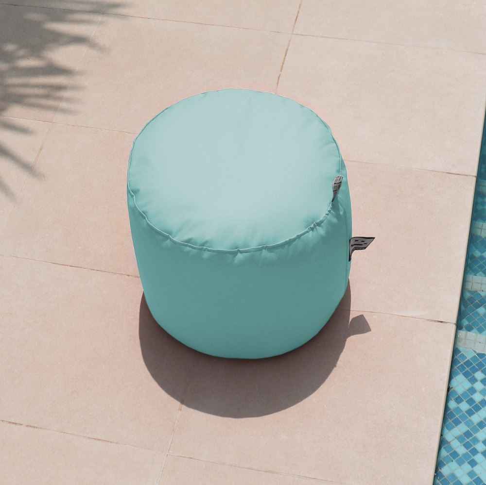 Puff Taburete Polipiel Exterior Azul Cielo Happers (2)