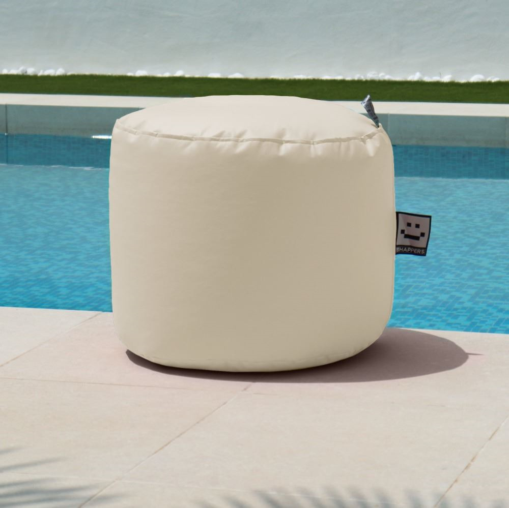 Puff Taburete Polipiel Exterior Crudo Happers (6)