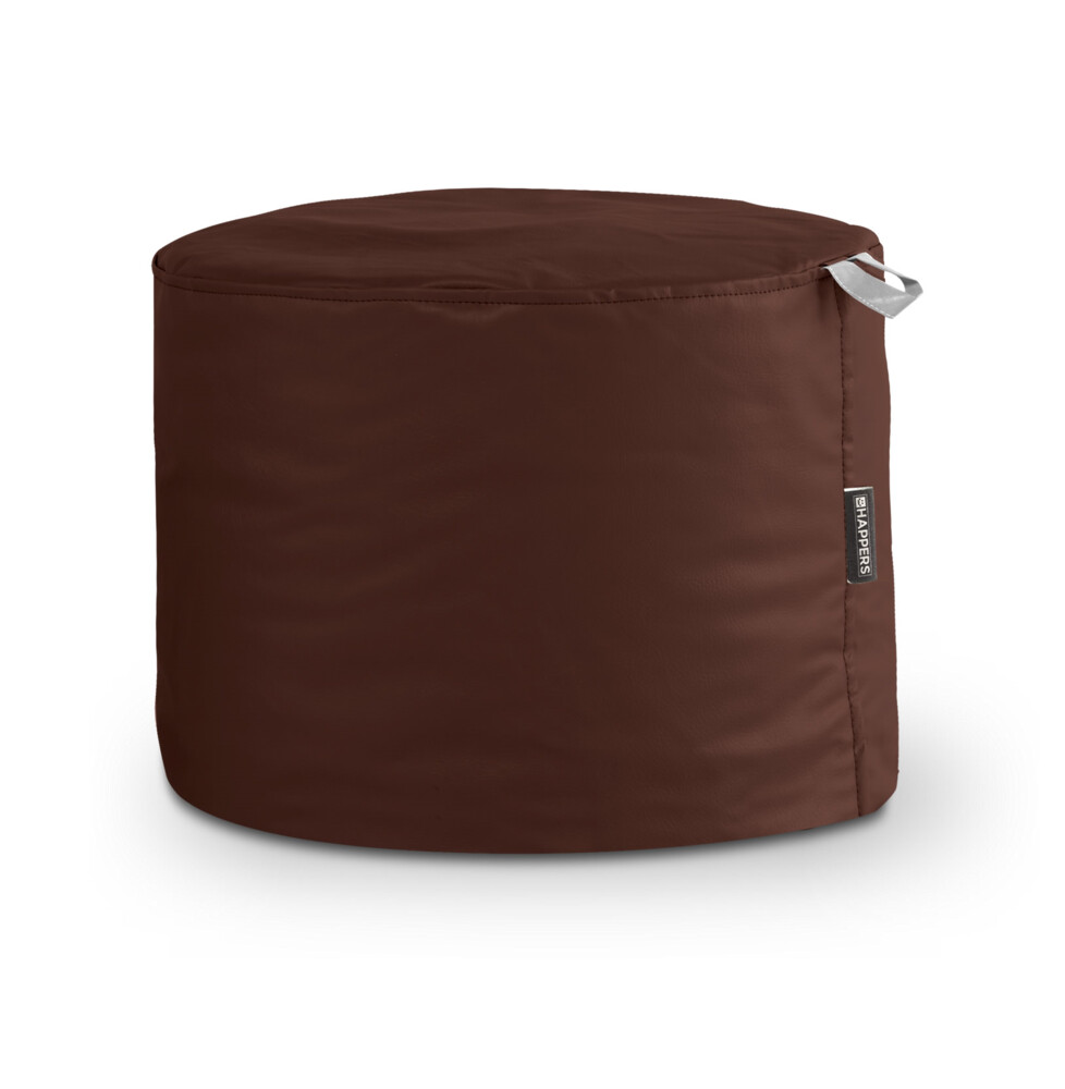 Puff Taburete Polipiel Exterior Marrón Happers ()