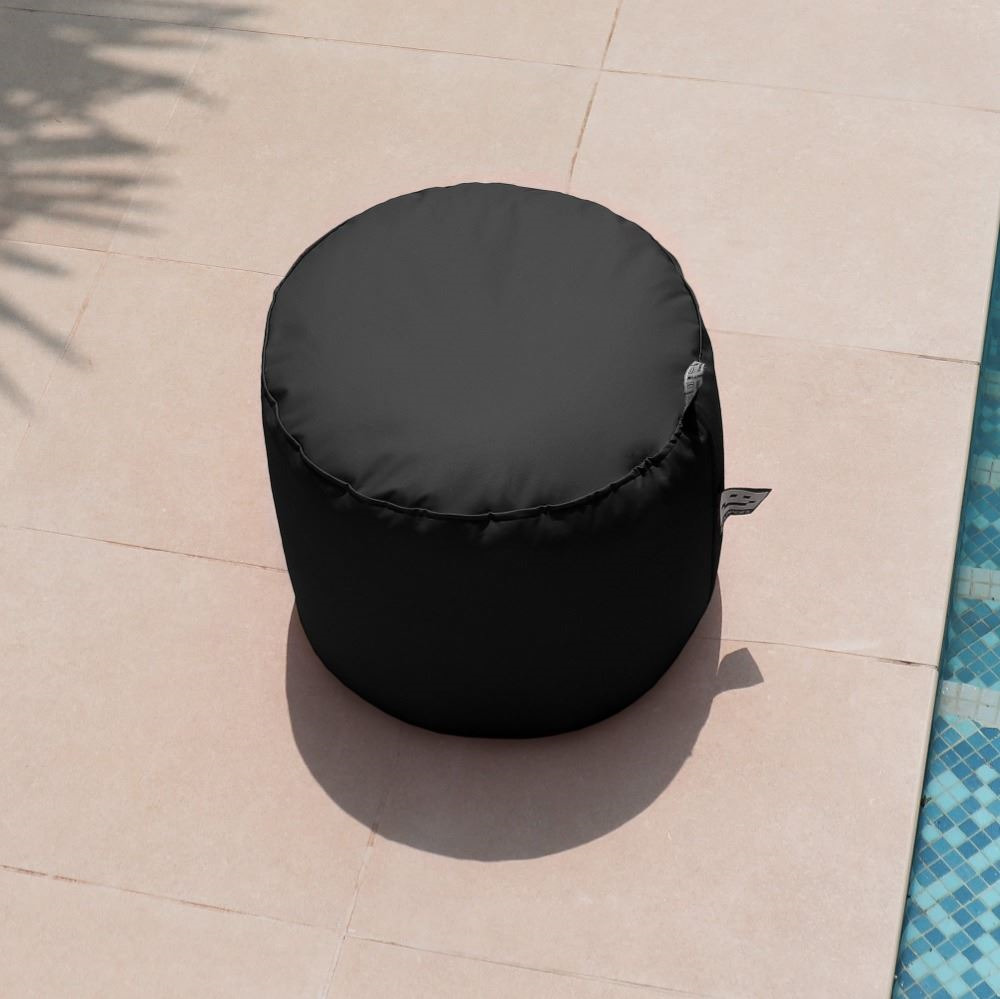 Puff Taburete Polipiel Exterior Negro Happers (3)