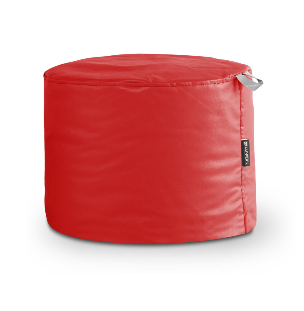Puff Taburete Polipiel Exterior Rojo Happers ()
