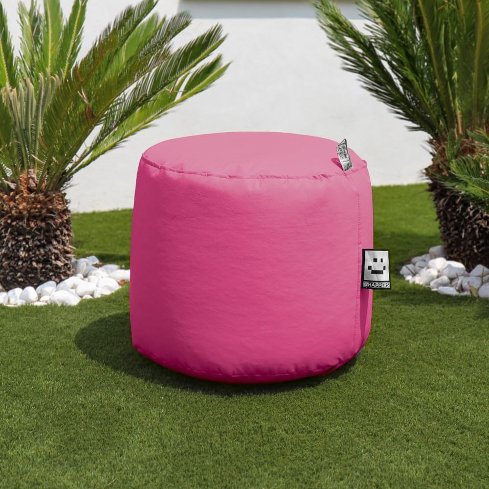 Puff Taburete Polipiel Exterior Rosa Happers (5)
